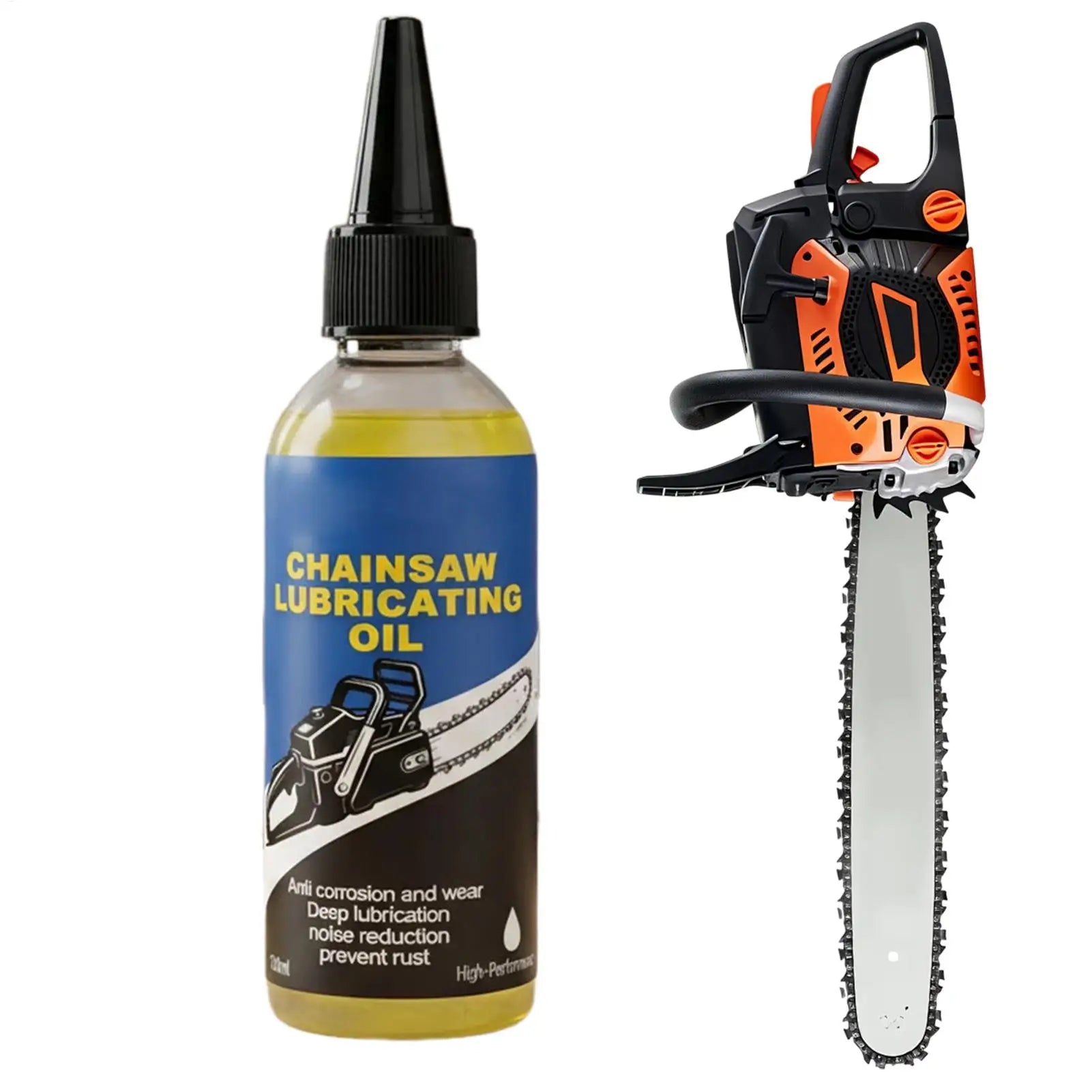 Chainsaw Lubricating Oil 100ml – Anti-Rust Deep Penetrating Chain Lube for Motorcycle Bicycle Chainsaw Hedge Trimmer – $12