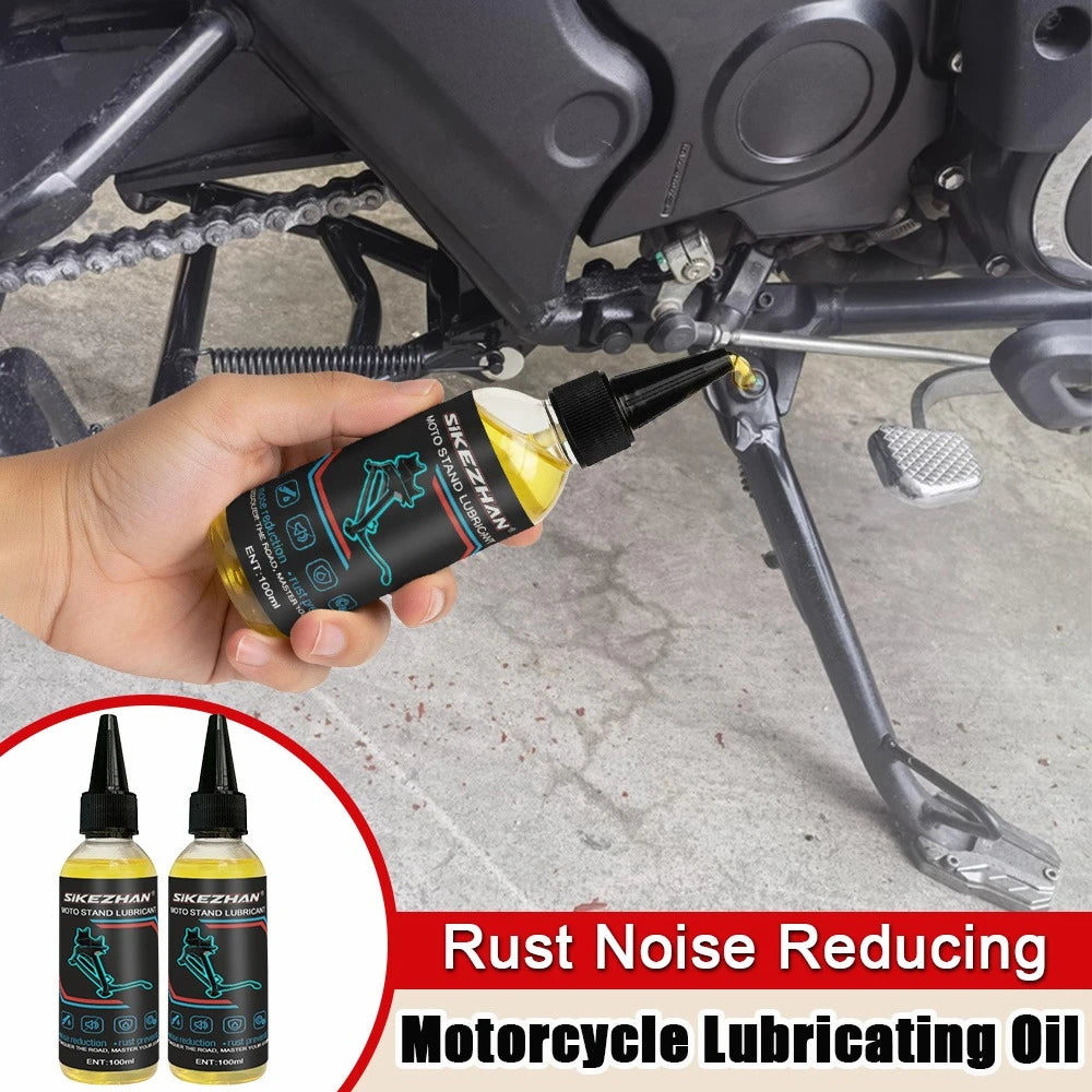 SIKEZHAN Motorcycle Chain & Stand Lubricating Oil – Refined Mineral Oil – Anti-Rust Noise-Reducing Anti-Wear – Side Stand Center Stand Bicycle Chain – 100ml / 200ml – $20