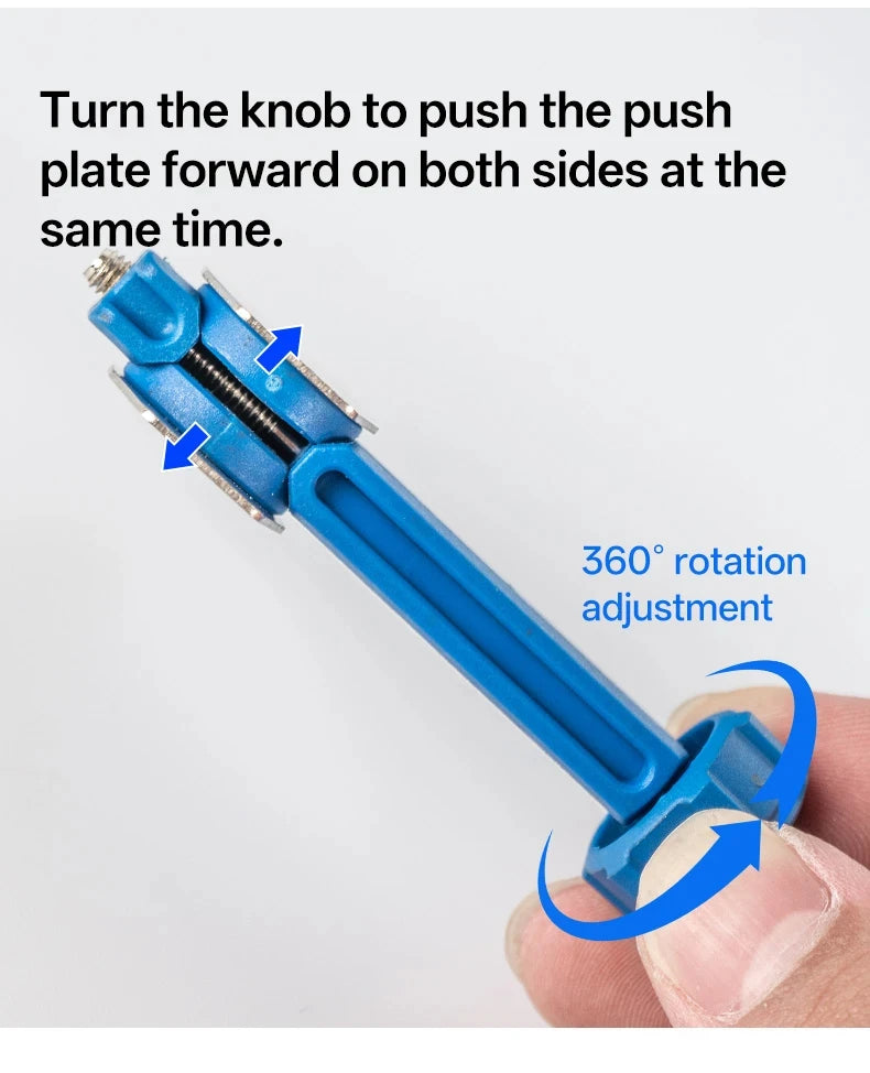 2-in-1 Bicycle Brake Pad Spreader Tool – Brake Bleeding Tools Durable PA6 Carbon Steel 360° Rotatable Hydraulic Disc Brake Caliper Piston Reset – 1 / 2 / 3 / 4 / 6 PC – from $10