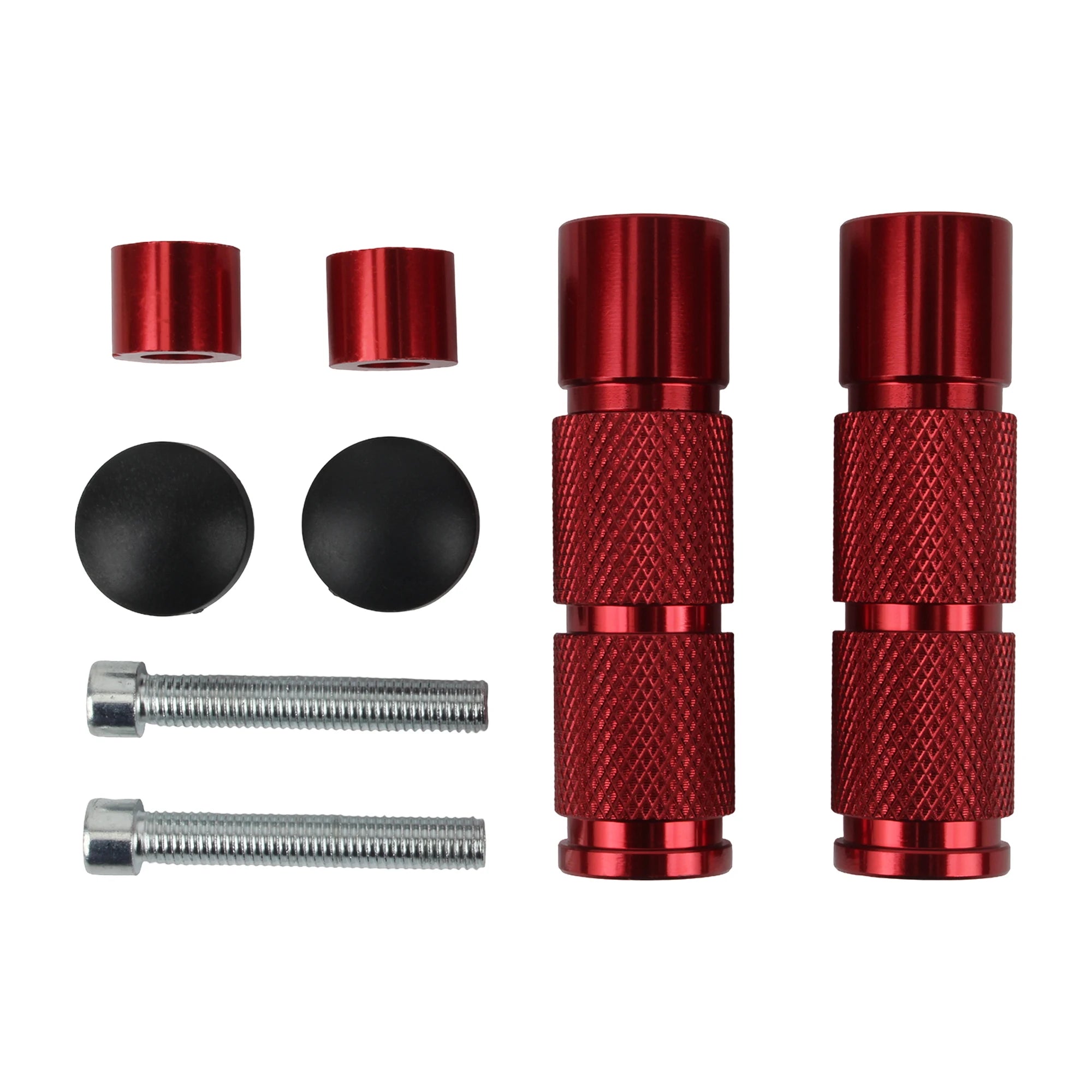 Universal M8 CNC Aluminum Motorcycle Foot Pegs – Kawasaki / Honda / KTM / Yamaha / Suzuki / ATV / Scooter / Motocross – 6 Colors – 90mm – $24