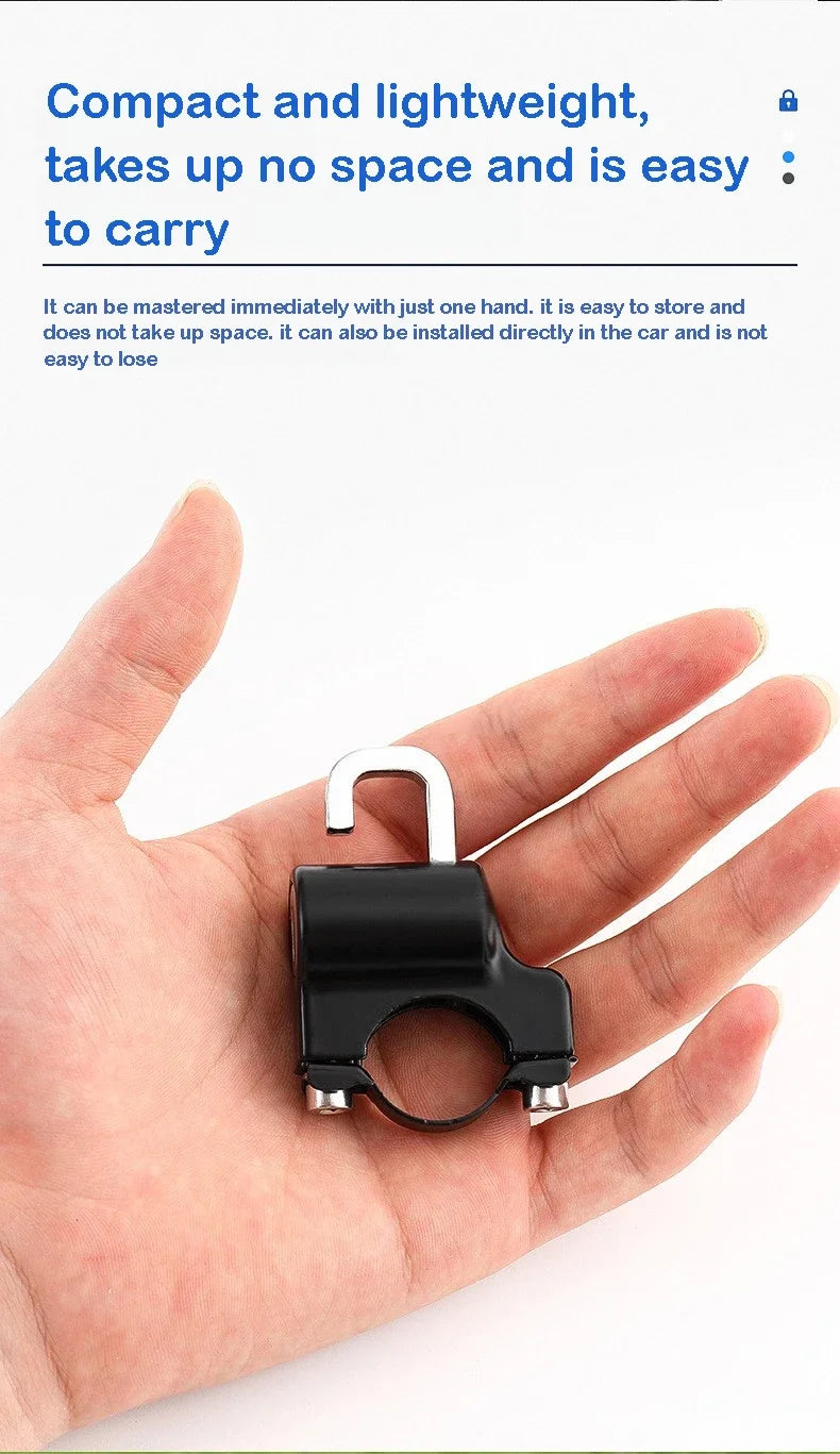Motorcycles Helmet Lock Anti-theft Helmet Lock Handlebar Mount Motorcycle Electric Motorbike Security Lock Accessories