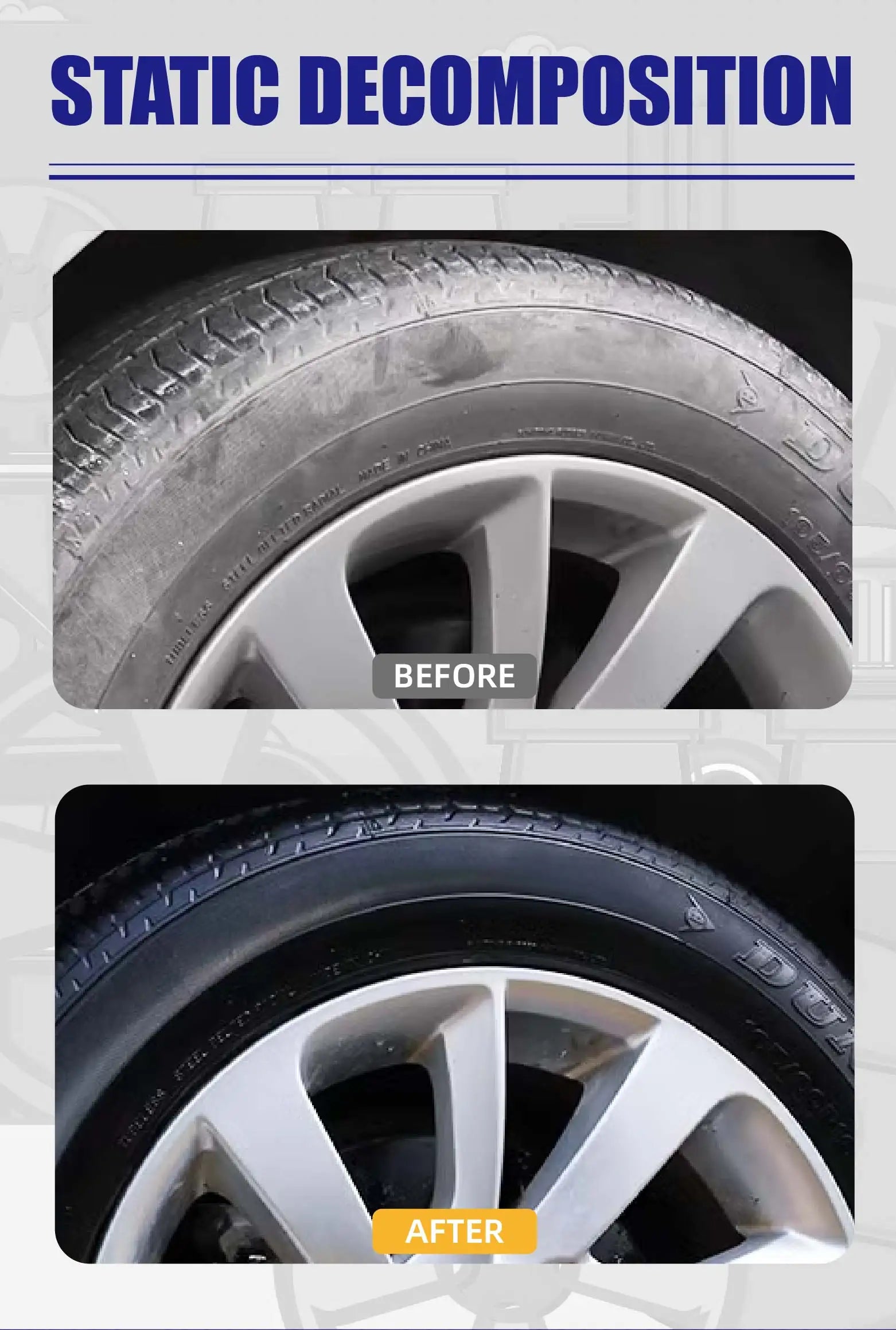 Glenby GL6A Tire Shine Spray – Wet Black Glossy Finish with One Quick Spray – 100ml / 200ml / 300ml – $20