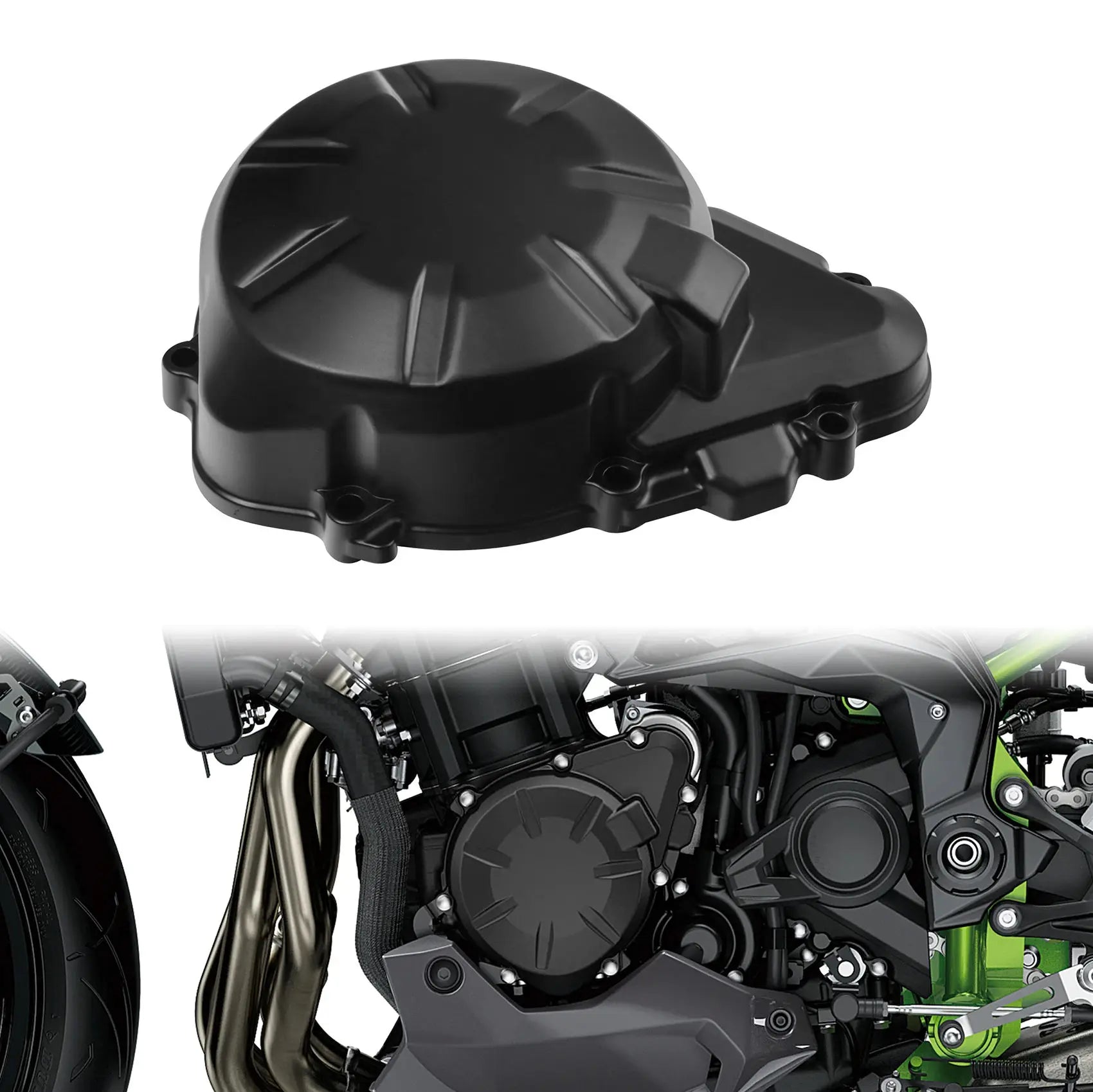 Left Stator Engine Cover Crank Case For Kawasaki Z900 Z 900 2017-2025 2024 2018 Motorcycle