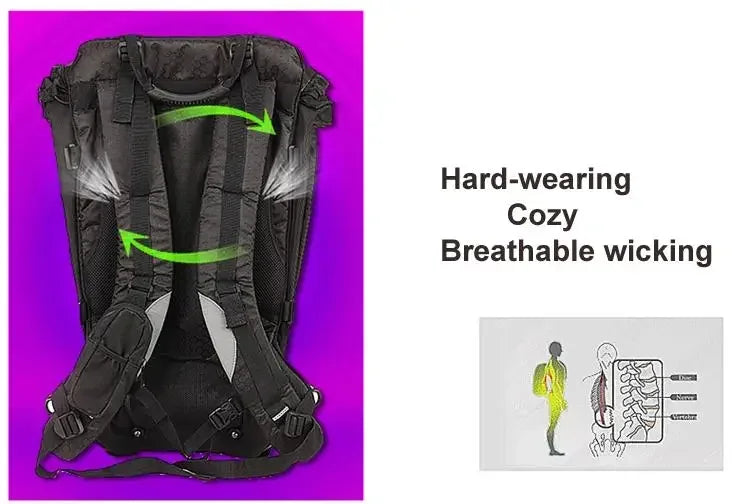 Motorcycle Backpack – 25L Hard Shell Waterproof Racing Backpack