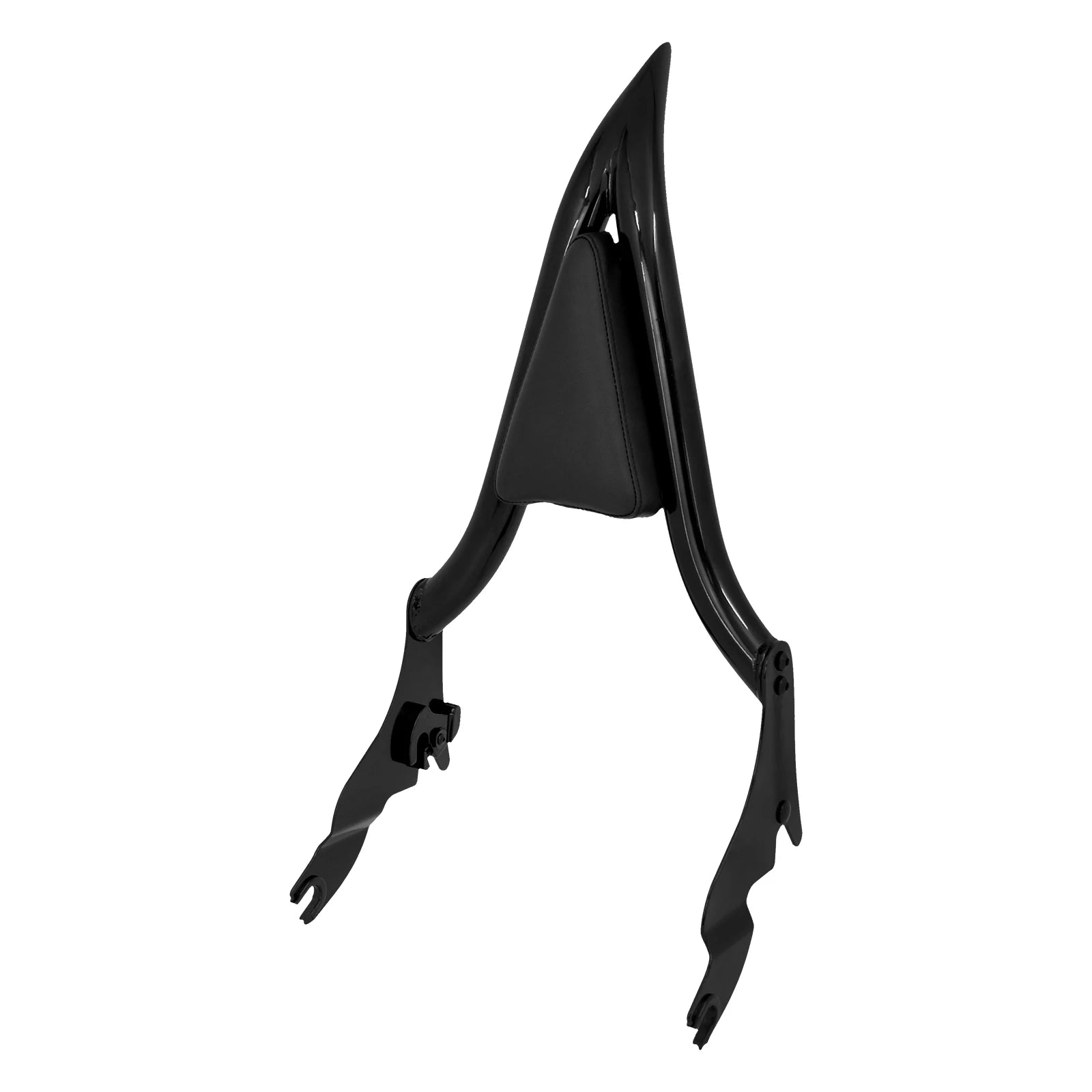 Motorcycle 16'' Detachable Rear Passenger Backrests Sissy Bar Pad For Harley Touring CVO Road King Electra Street Glide 09-2025