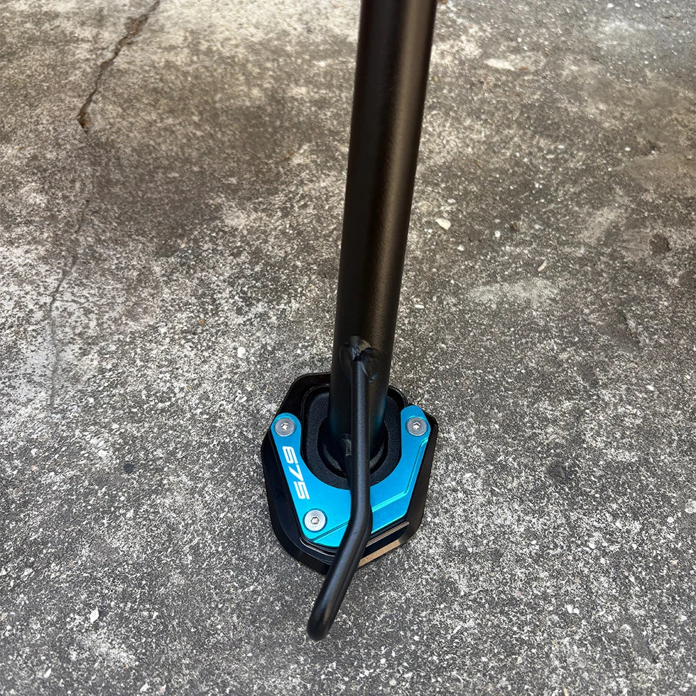 Motorcycle For CFMOTO 675NK 675SR 675SS 675SR-R CF 675 NK SR SS SR-R Aluminum Side Stand Kickstand Enlarger Plate Extension Pad – ZEXDDI CNC Aluminum 6061 Gold Black Sky Blue Blue Grey
