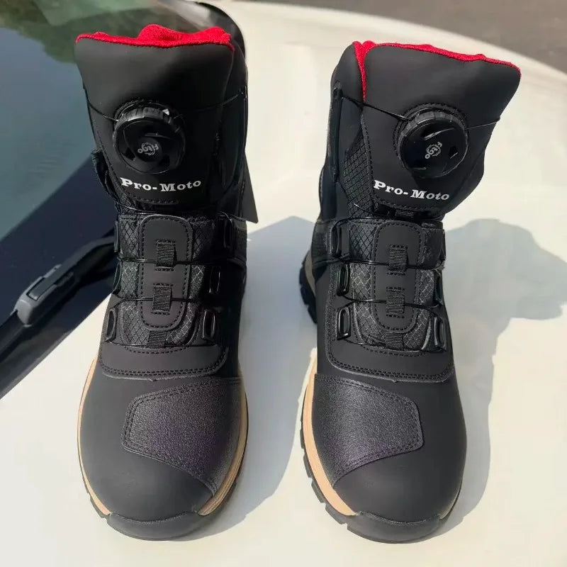 Riding Boots – Men’s & Women’s Motorcycle Boots, Anti-Slip Winter Outdoor Racing Shoes