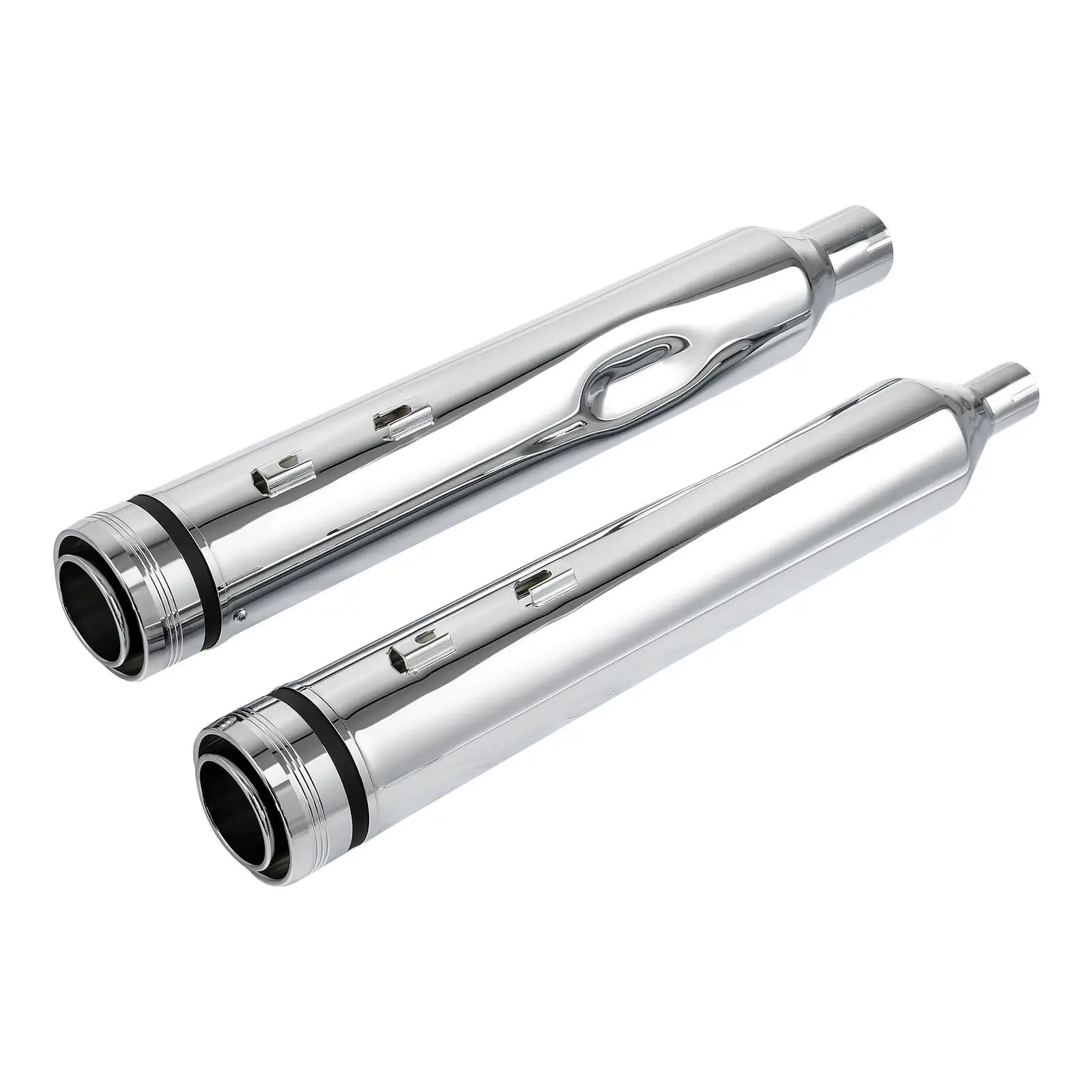 4.33" Megaphone Slip-On Exhaust Pipes For Harley Touring Street Electra Glide Road King 2017-2025 Motorcycle
