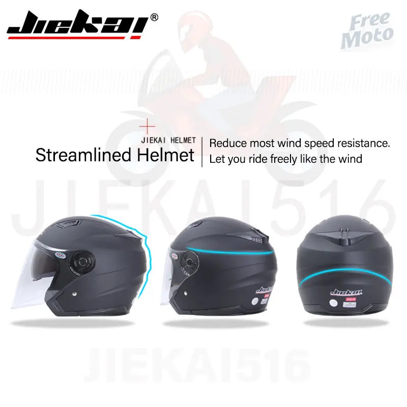 Double Lens Motorcycle Half Helmets