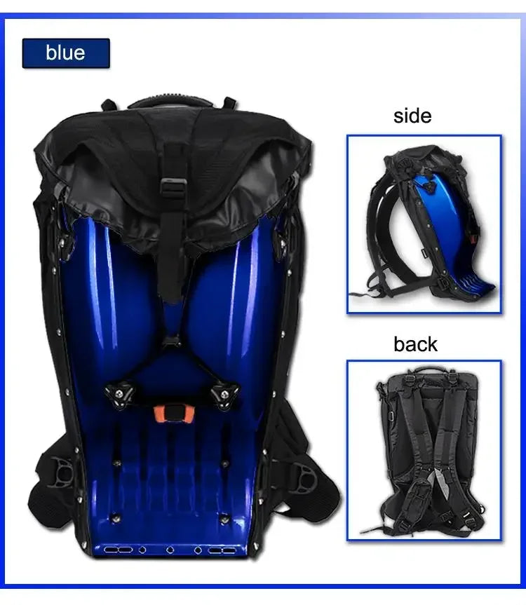 Motorcycle Backpack – 25L Hard Shell Waterproof Racing Backpack