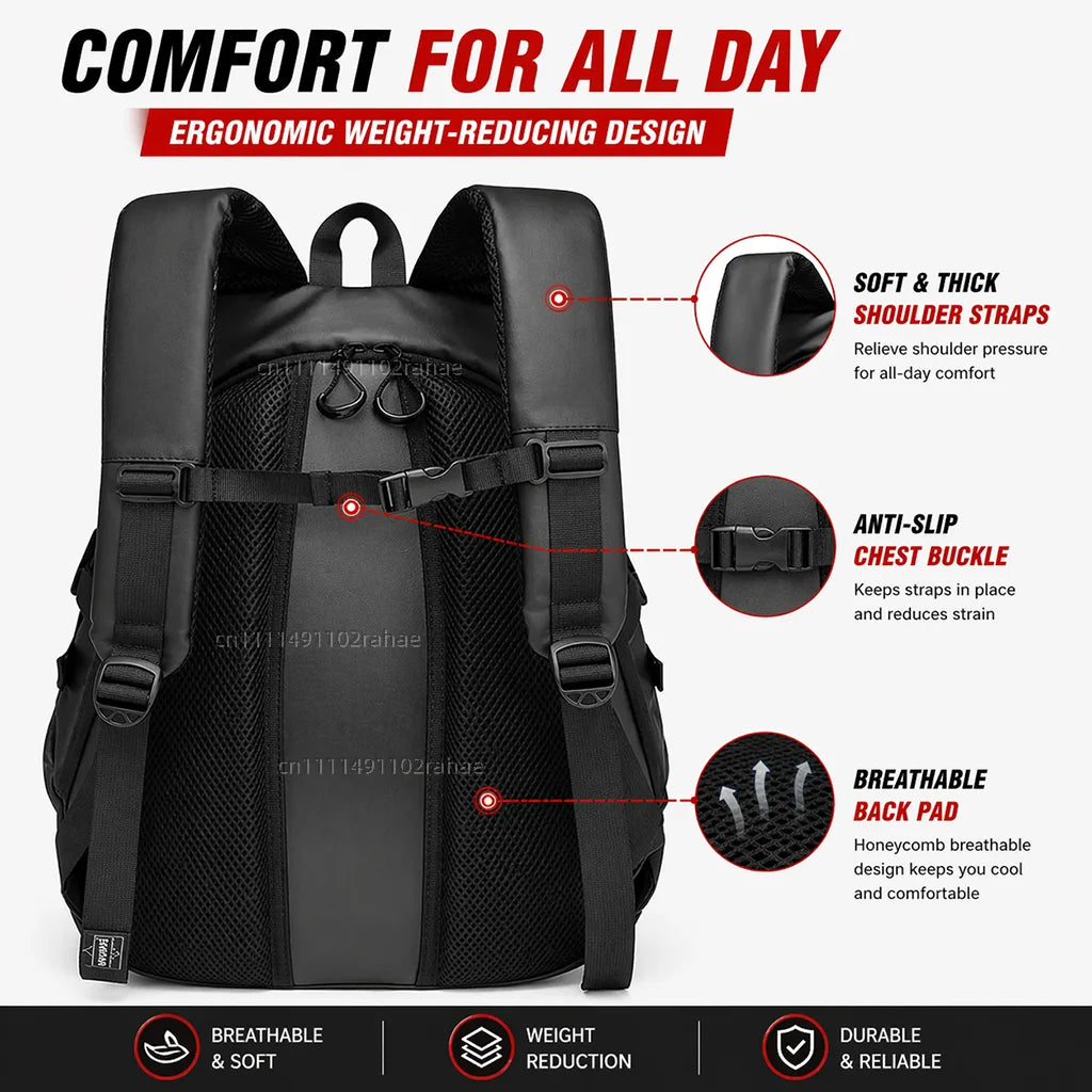 Motorcycle Backpack – Waterproof Large Capacity Helmet & Travel Bag