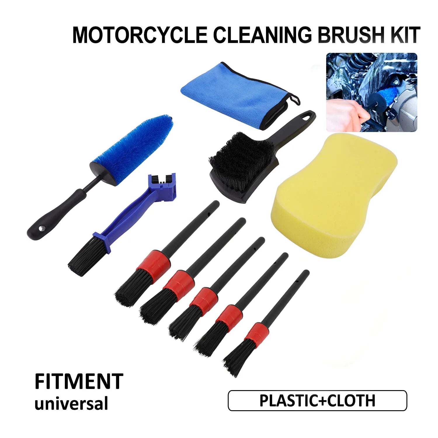 Chain Cleaning Tools & Chain Washer – Universal Motorcycle Chain Brush for KTM Sur-Ron Ridstar Q20 – Rim & Tire Care Brush – $20