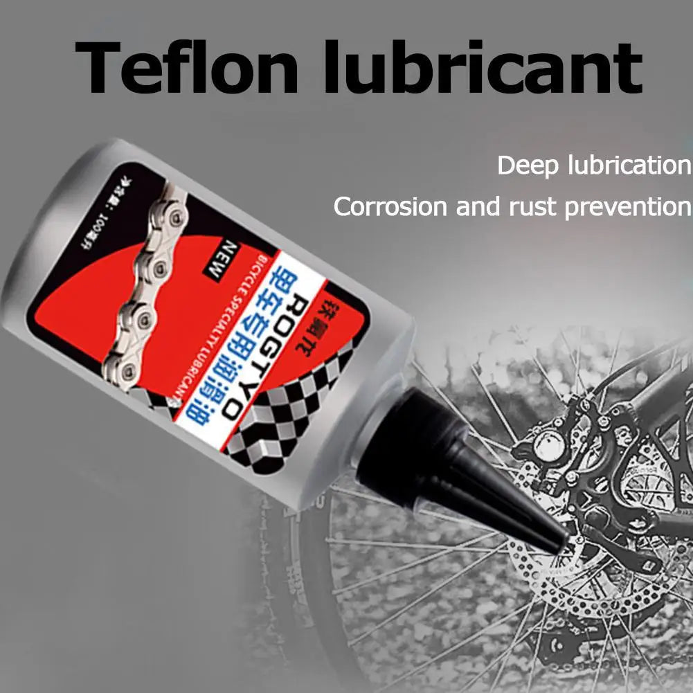 Teflon Dry Lube Chain Oil 100ml – MTB Road Mountain Bike – Fork Flywheel Chain Brake – Dust-Proof Waterproof Anti-Rust Anti-Wear – $12