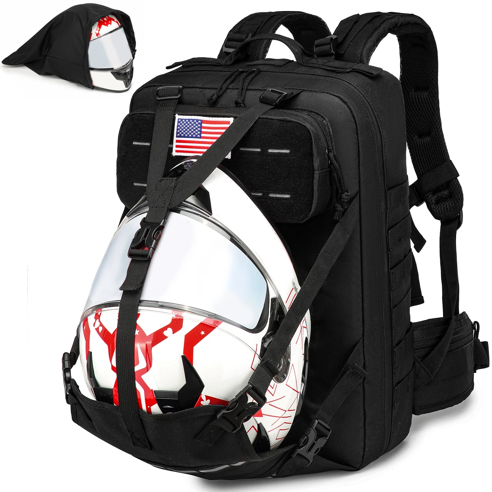 Motorcycle Backpack – 30L Multifunction Helmet & Riding Storage Bag