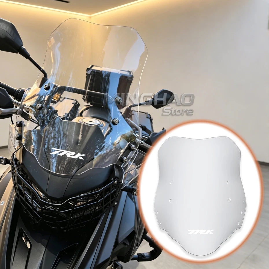 Motorcycle Windshield – Double Bubble Wind Deflector for Benelli TRK502/TRK502X