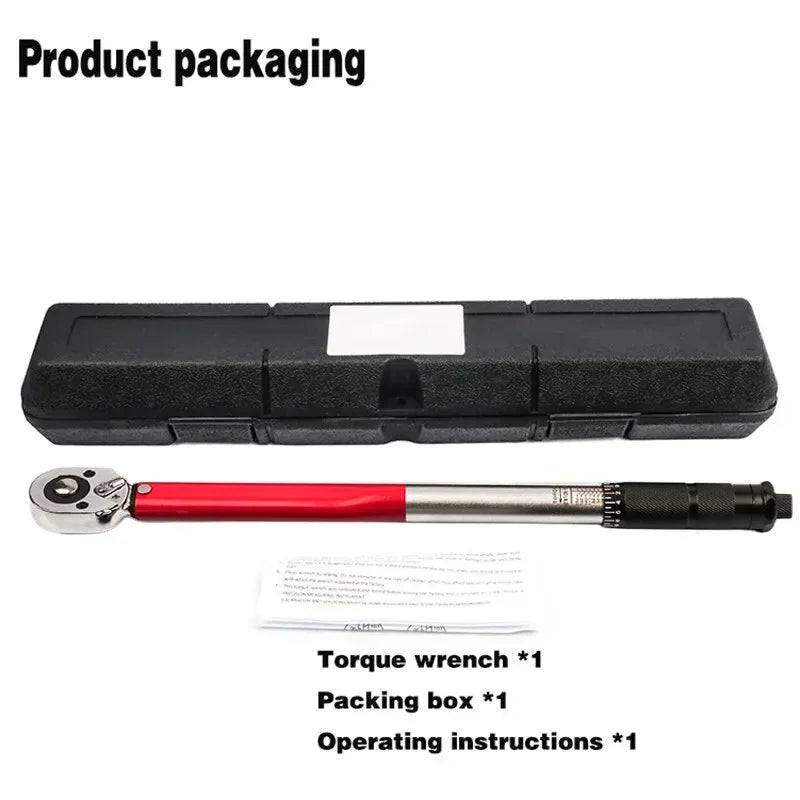 LIXIU 1/2” Heavy-Duty Torque Wrench – 10–210 Nm – Blow-Molded Case – Cr-V Steel – Car / Motorcycle / Bicycle – from $74