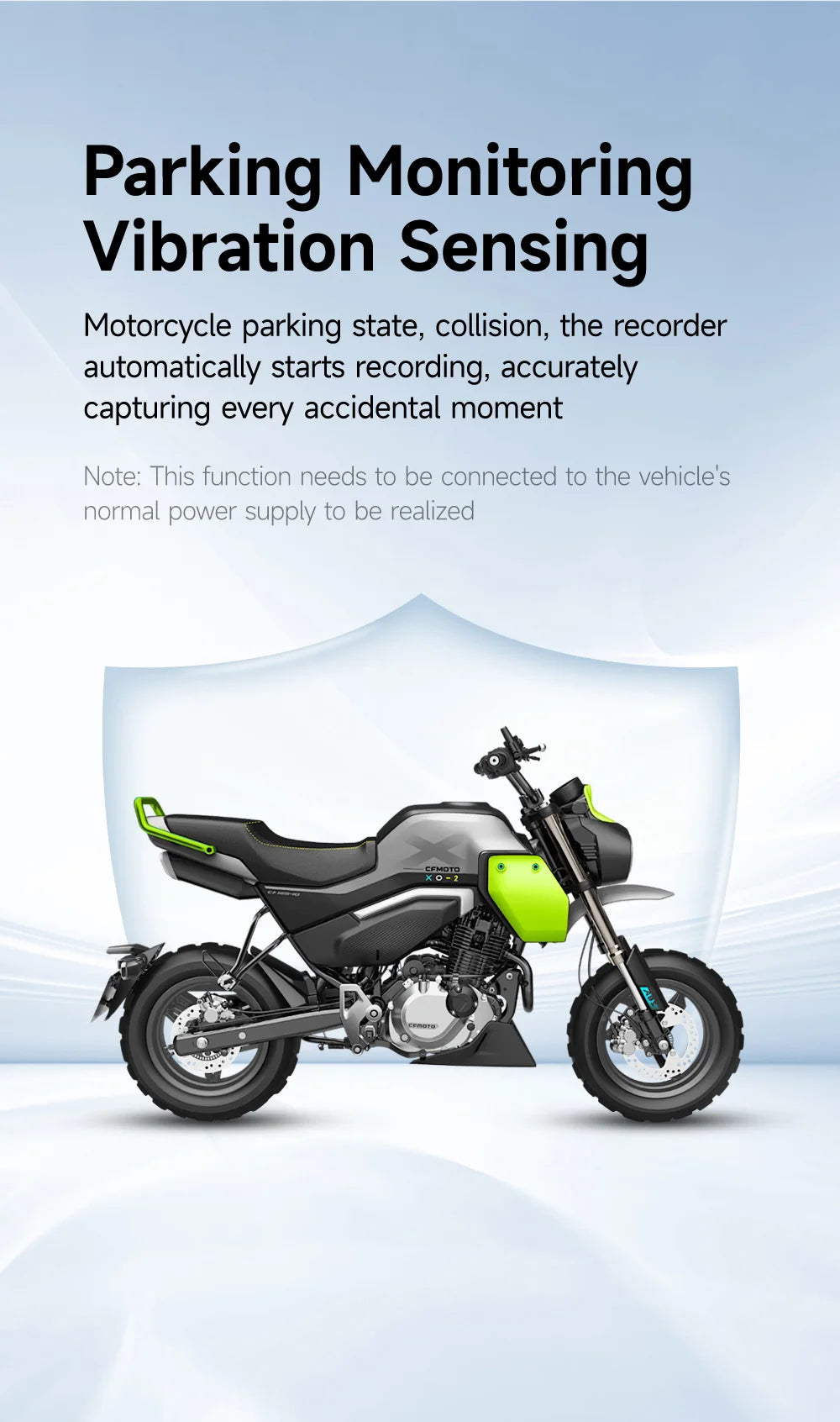 JIUYIN M802 Motorcycle Dash Cam Dual 1080P WiFi IPx67 Waterproof F1.8 Starlight Night Vision 160° Dual Image Stabilization Parking Monitor Front Rear Motorcycle Camera DVR