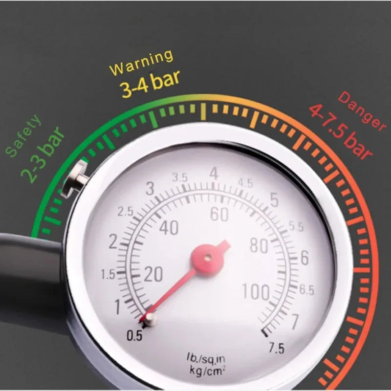 Digital Tire Pressure Gauge – High-Precision PSI, BAR & KPA Gauge with Deflation Valve