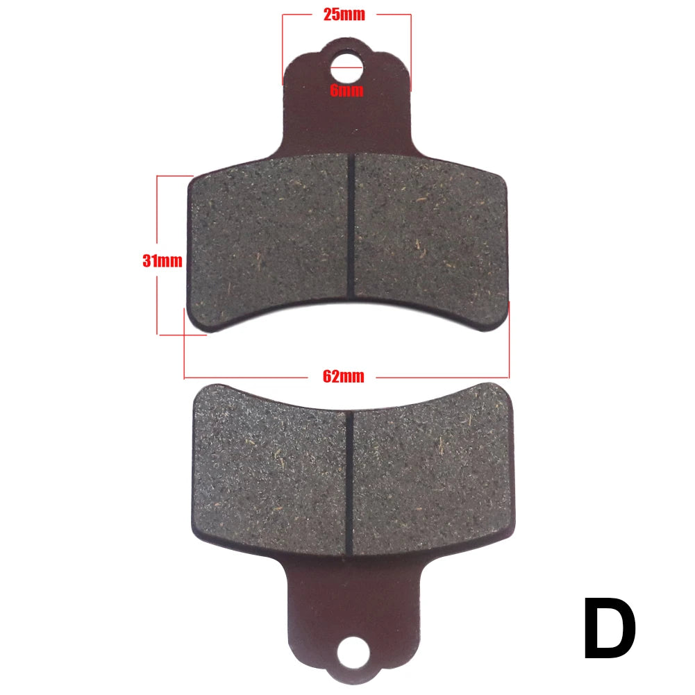 Motorcycle Brake Pads 50cc–250cc – Brake Pad Tools – ATV Quad Go Kart Chinese Dirt Pit Bike Scooter Hydraulic Front / Rear – Metal – 1 Pair – $15