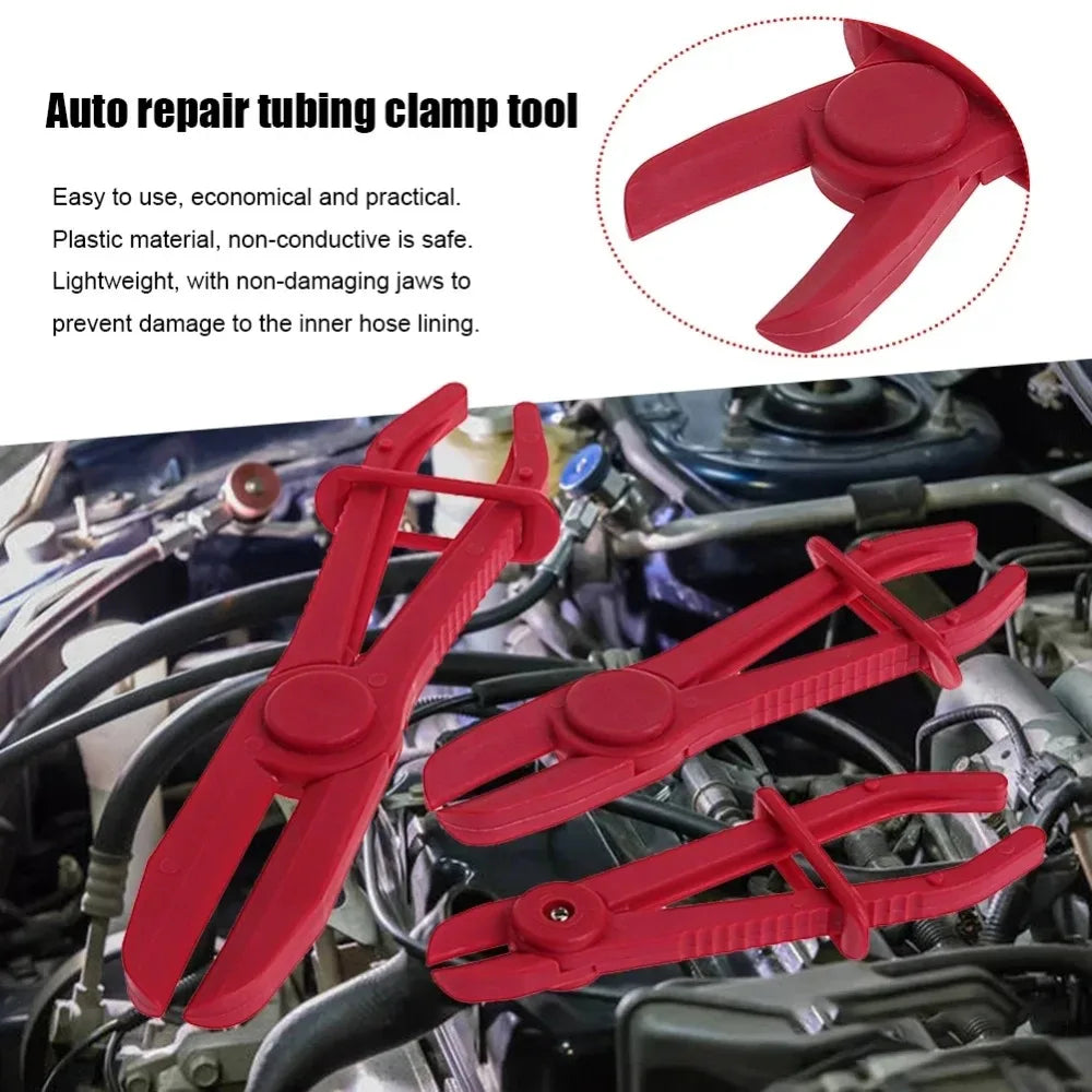 3-Piece Nylon Car Hose Clamp Pliers Set – Brake Line Tools – Brake Pipe Fuel Water Line Heater and Radiator Hose Clamp Pliers for Car – 3 Sizes – $18