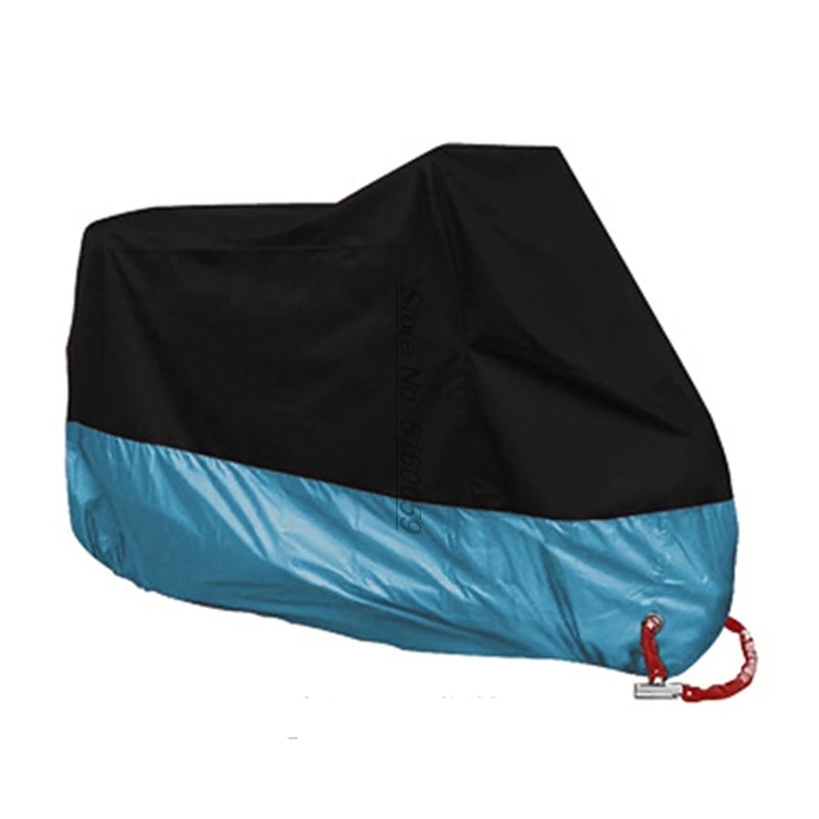 AutoJUSHIDAHAO Universal Outdoor UV Protector Waterproof Motorcycle Cover Bache Funda Moto Scooter Bicycle Case S M L XL 2XL 3XL 4XL – 190T Polyester PU Waterproof Dustproof Anti-UV Anti-Scratch