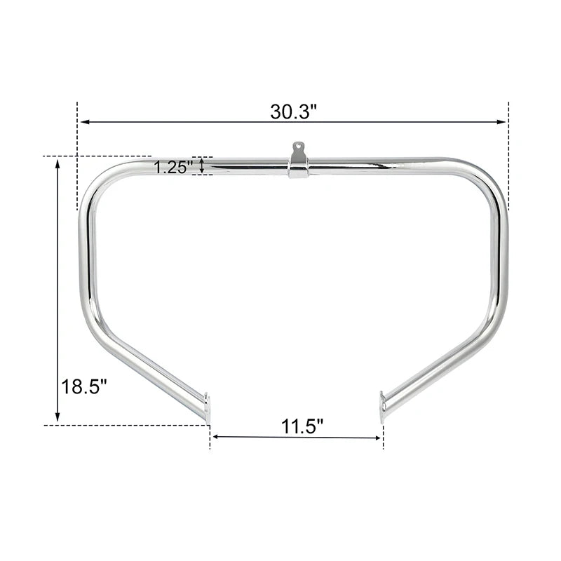 Motorcycle 1-1/4" 32mm Engine Highway Crash Guard Bar For Harley Touring Road King Street Glide Electra Glide Ultra 2009-2024 19