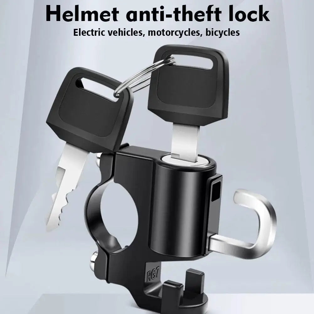 Helmet Lock for Motorcycle Scooter Atv Bicycle Universal Security Anti-theft Handlebar Lock 20mm-26mm with Keys Handle Locks