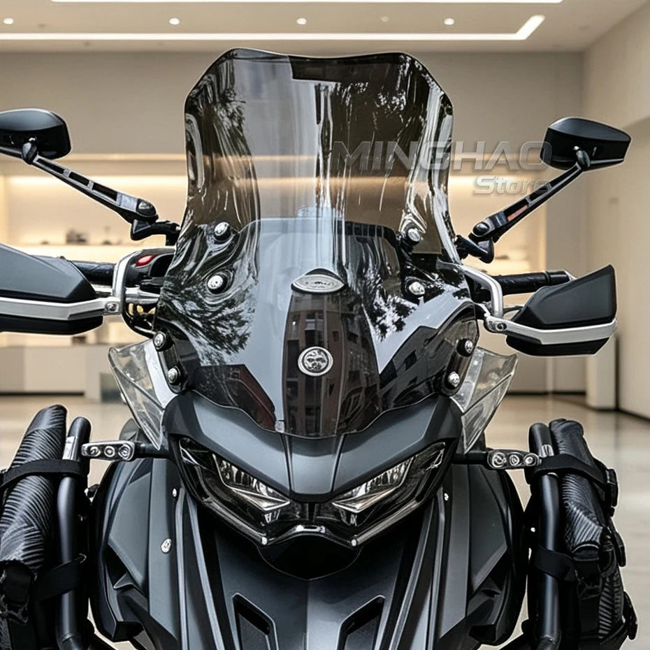 Motorcycle Windshield – Double Bubble Wind Deflector for Benelli TRK502/TRK502X
