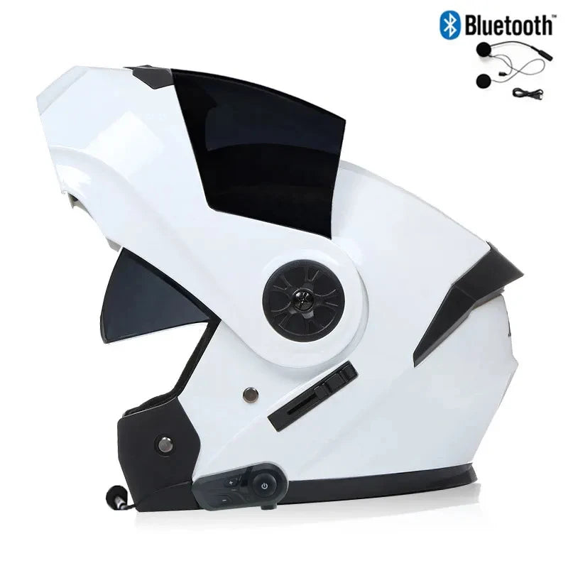 Bluetooth Modular Helmets – Full Face Motorcycle Helmet, Dual Visor, All-Season for Men & Women
