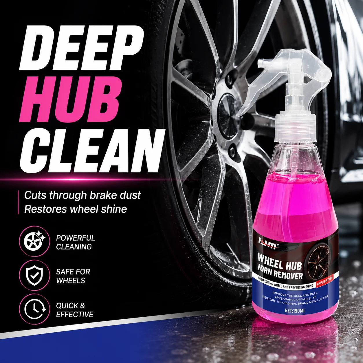 KJM Car Wheel Cleaner Spray