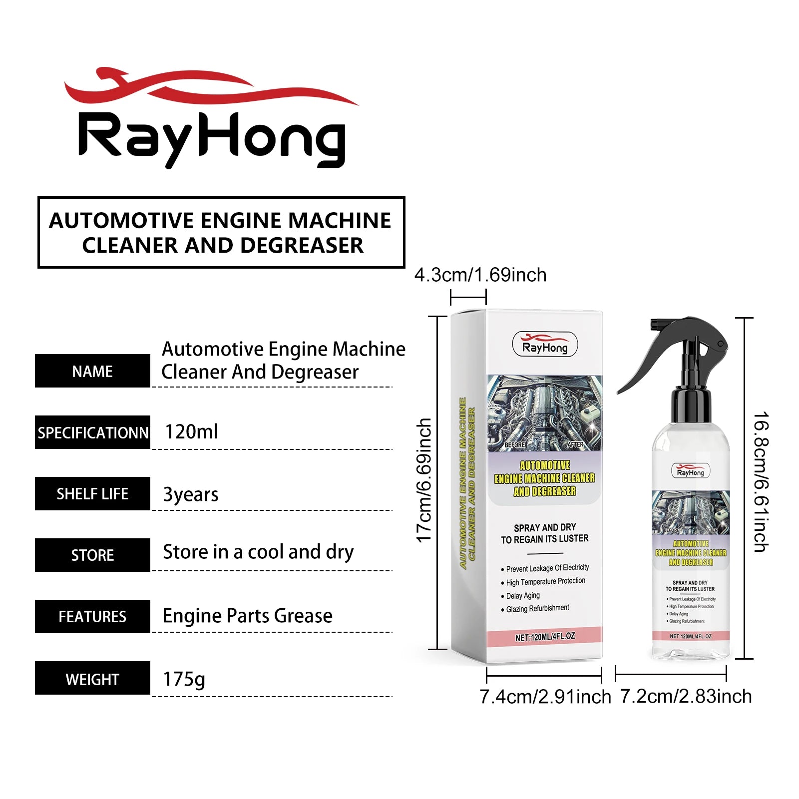 RAYHONG Car Engine Bay Cleaner
