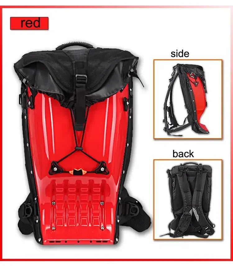 Motorcycle Backpack – 25L Hard Shell Waterproof Racing Backpack