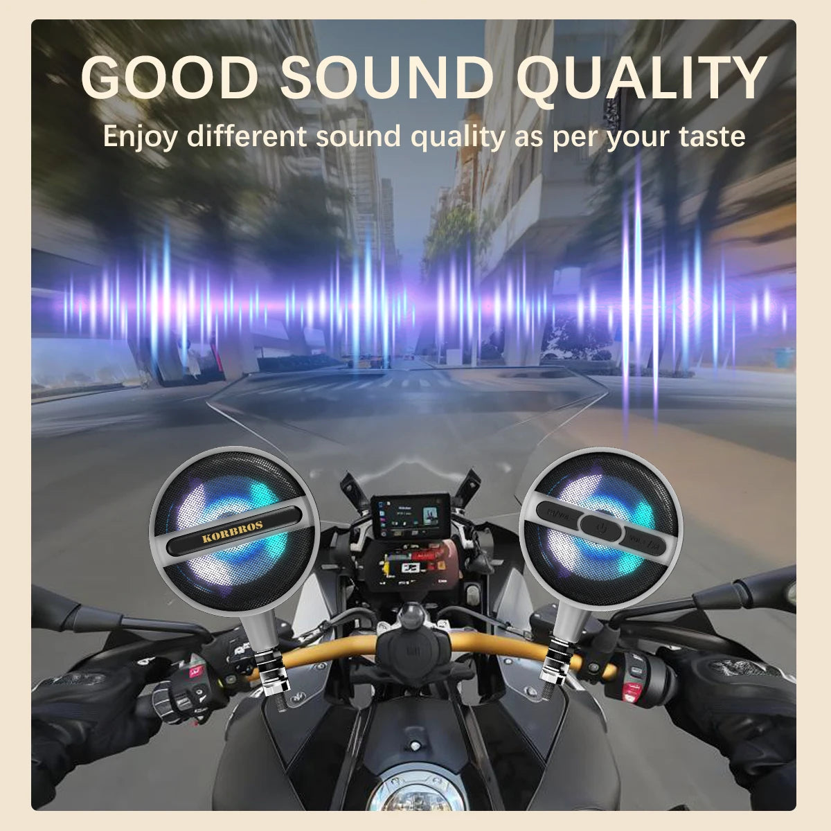 Motorcycle Speakers – Waterproof Bluetooth 12V Sound System