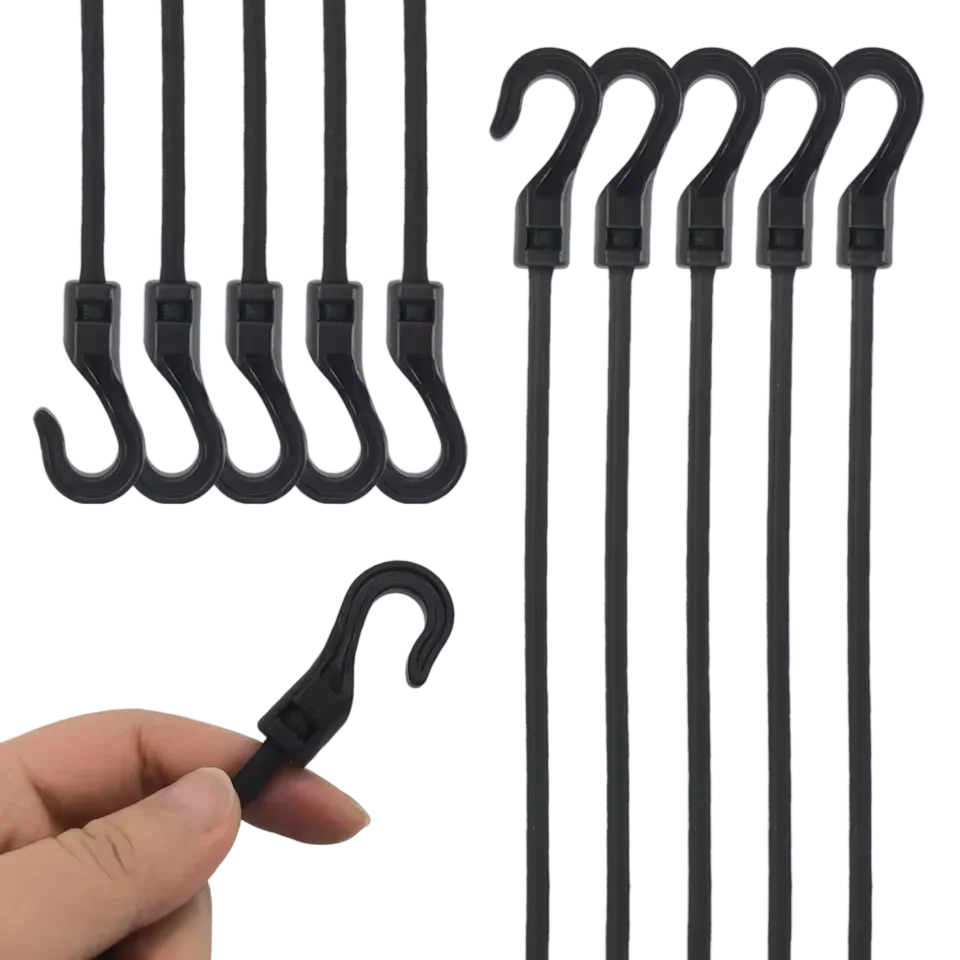 Bungee Straps – Heavy Duty Elastic Tie Down Straps with Hooks