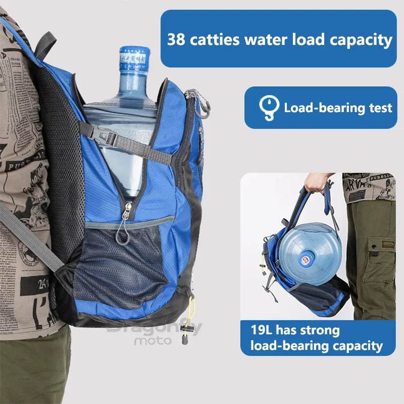 Motorcycle Backpack – Waterproof Racing Travel Bag for Yamaha