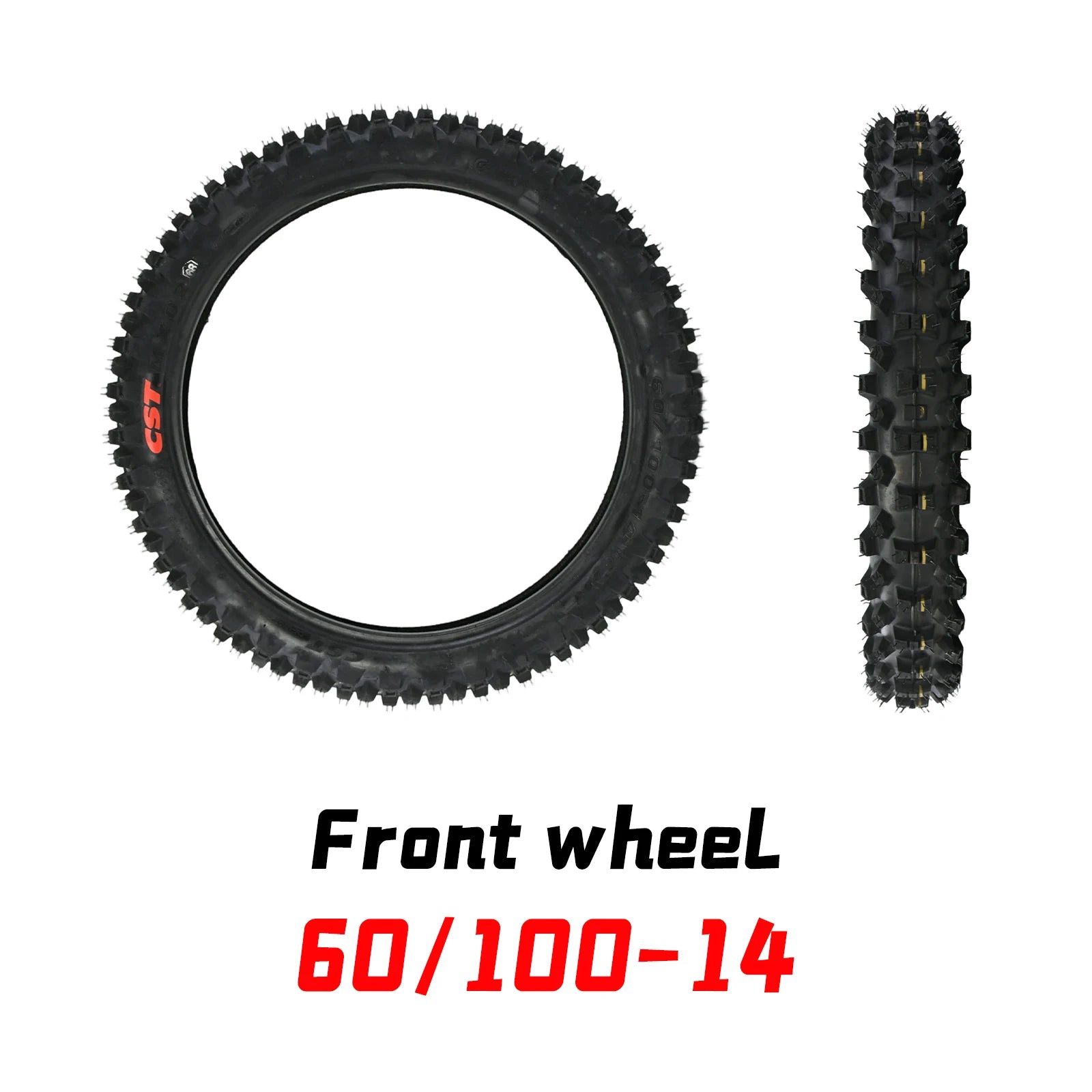 Dirt Bike Tires – 60/100-14 Front & 70/100-12 Rear Tires for Surron