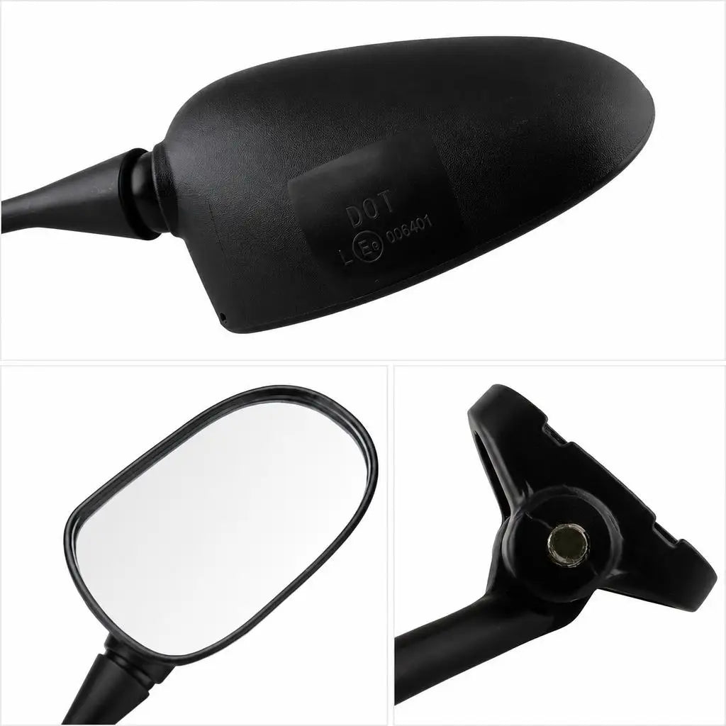 Motorcycle Rearview Side Wing Mirror Pair for Honda CBR 600RR 1000RR 125R 250R Wide Angle ABS Anti-Vibration