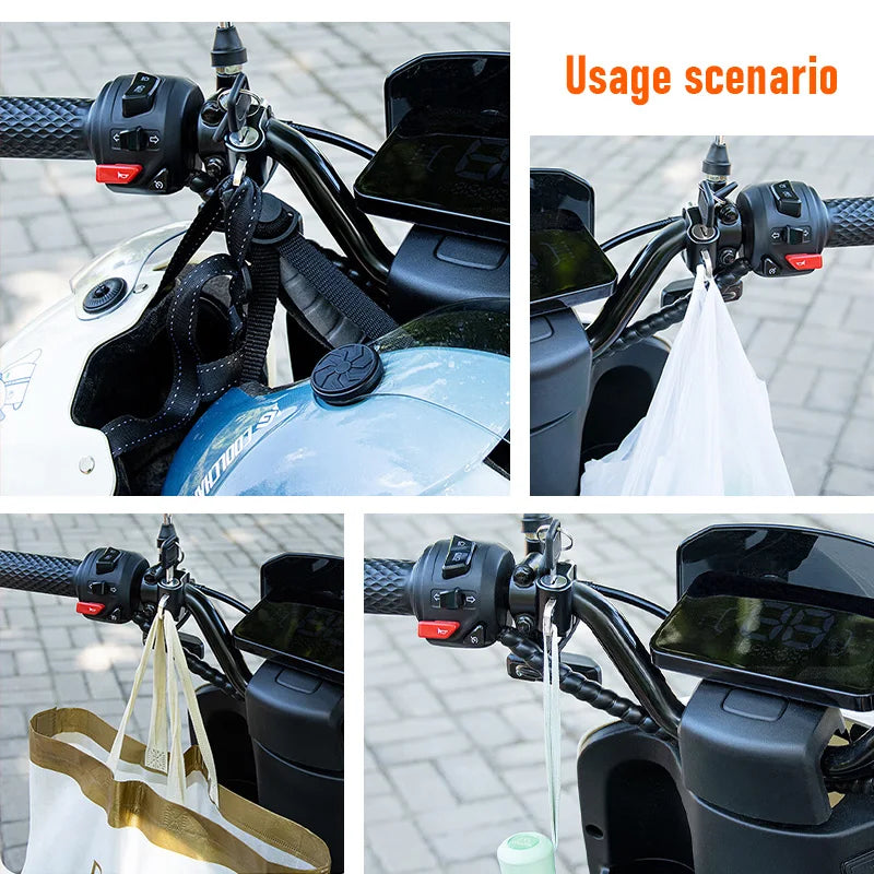 Universal Motorcycle Helmet Lock Anti-Theft Bicycle Bike Anti-theft Security Fixed Lock Metal Multi-function Moto Accessories