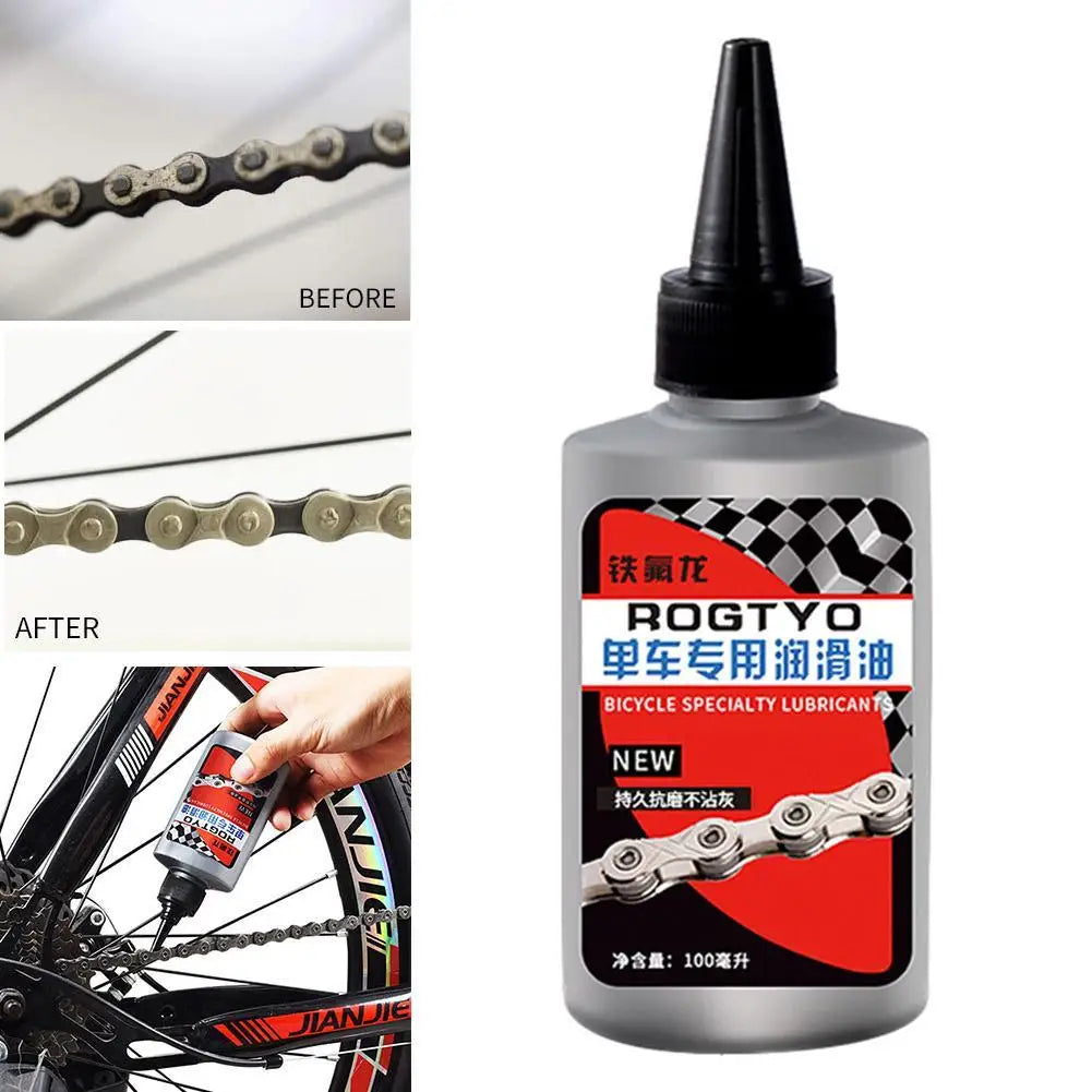 Teflon Dry Lube Chain Oil 100ml – MTB Road Mountain Bike – Fork Flywheel Chain Brake – Dust-Proof Waterproof Anti-Rust Anti-Wear – $12