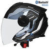 Three Quarter Open Face Helmets with Built In Bluetooth Headset