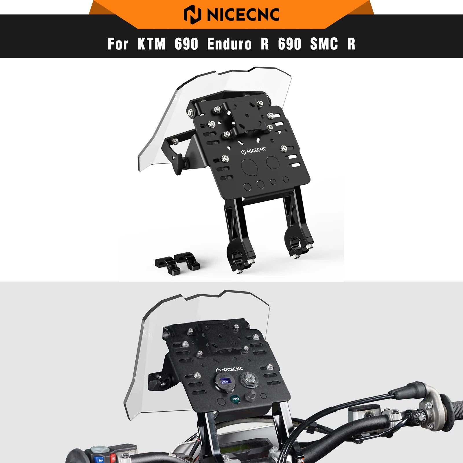 GPS Mount Bracket – AMPS GPS Navigation Mount for KTM 690 & Husqvarna 701