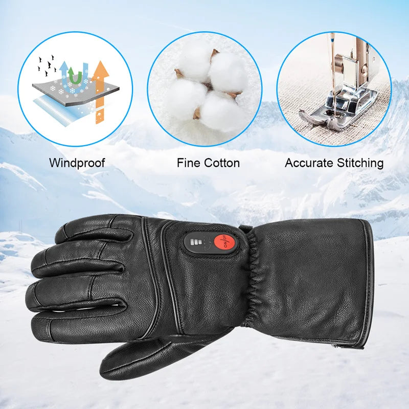 Savior Heat Electric Heated Gloves for Men Women Rechargeable Battery Ski Heating Glove Skiing  Snowboarding Motorcycle 2022