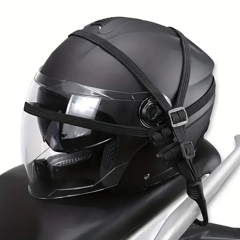 Bungee Straps – Adjustable Elastic Motorcycle Helmet & Luggage Strap