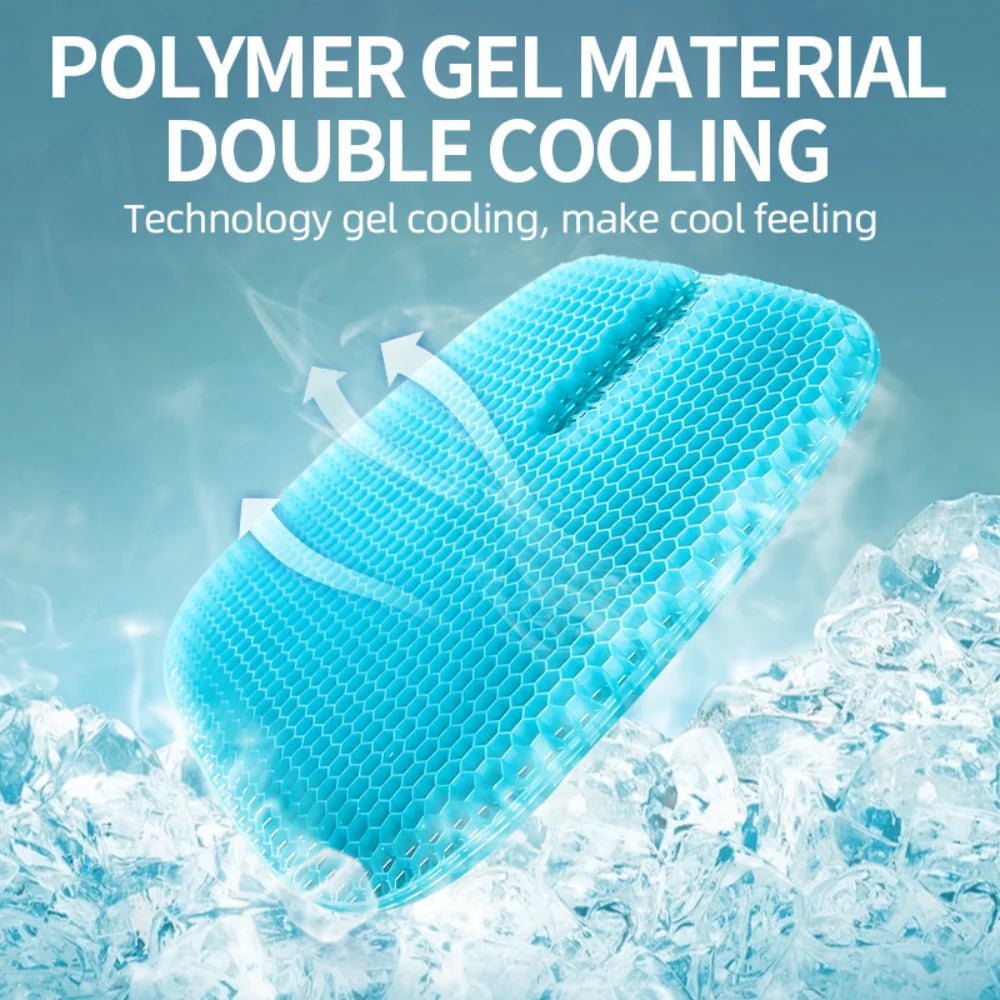 Gel Seat Cushion – Honeycomb Silicone Pad for Long Sitting Comfort