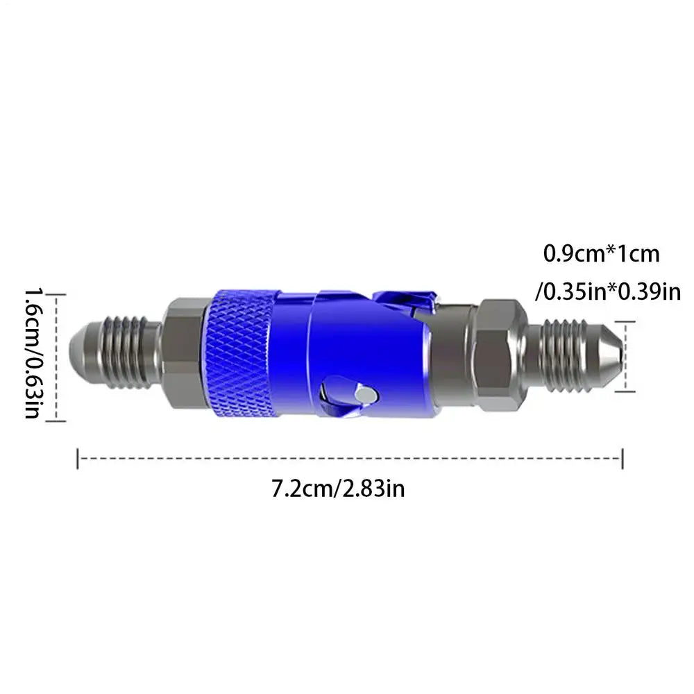 Motorcycle Brake Line Quick Disconnect Fitting – Brake Line Tools – Oil Cutoff Port Connector for Motorbike and Race Car Hydraulic Brake System – Red Silver Blue Black – from $29