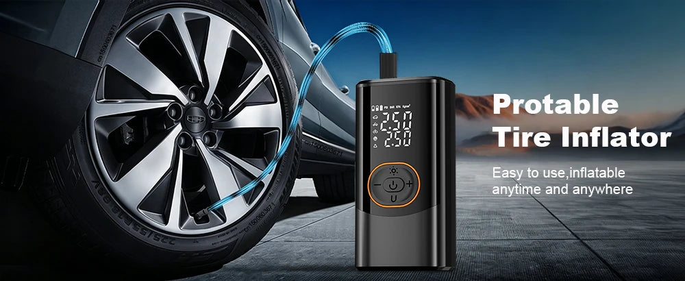 Portable Air Compressor – Mini Digital Tire Inflator
