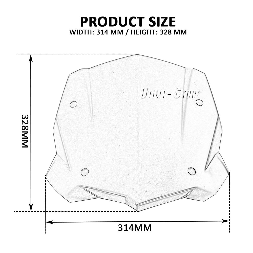 Motorcycle Windshield for BMW R1250GS 2018-2024 ADV LC Rallye Windscreen Deflector Protector Wind Screen – Otilli ABS Plastic 8 Styles R1200GS LC R1250GS Adventure