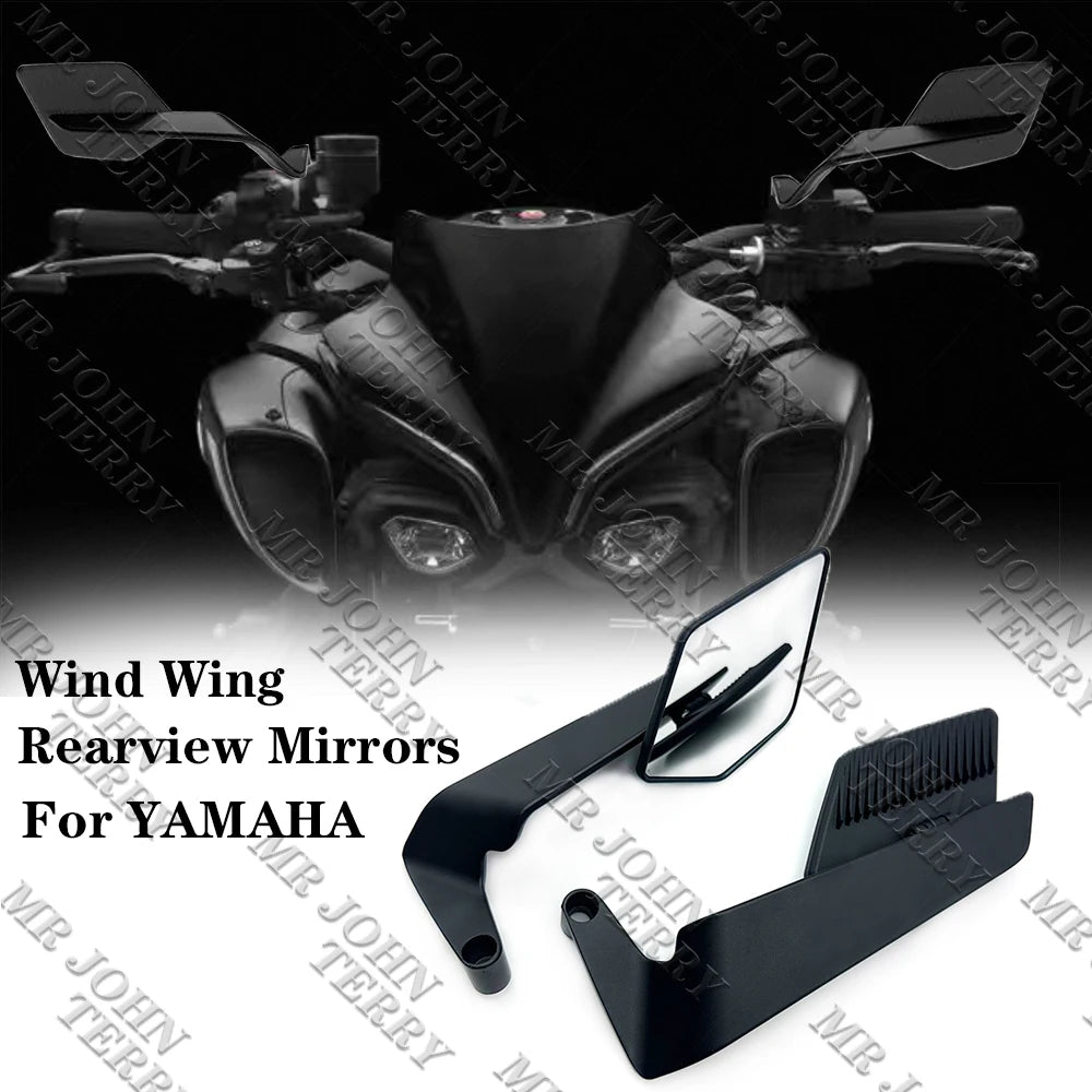 For YAMAHA MT 07 MT07 MT 09 MT09 SP MT 10 MT10 SP Motorcycle Mirrors Stealth Winglets Mirror Kits To Rotate Adjustable Mirrors