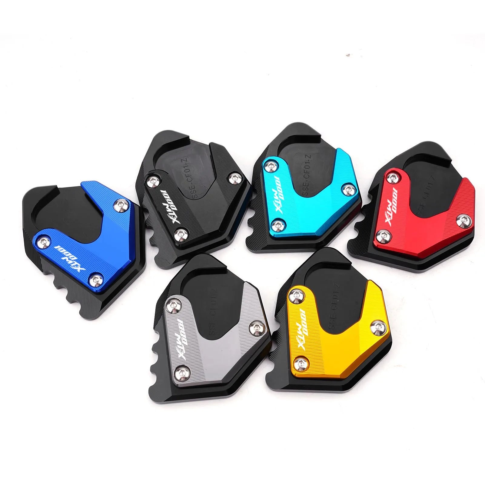 For CFMOTO 800MT CF 800 MT-X 1000 1000MTX 1000 MTX 2025 2026 Motorcycle Accessories Foot Kickstand Pad Side Stand Extender Plate – ZEXDDI Aluminum Gold Red Blue Sky Blue Grey Black