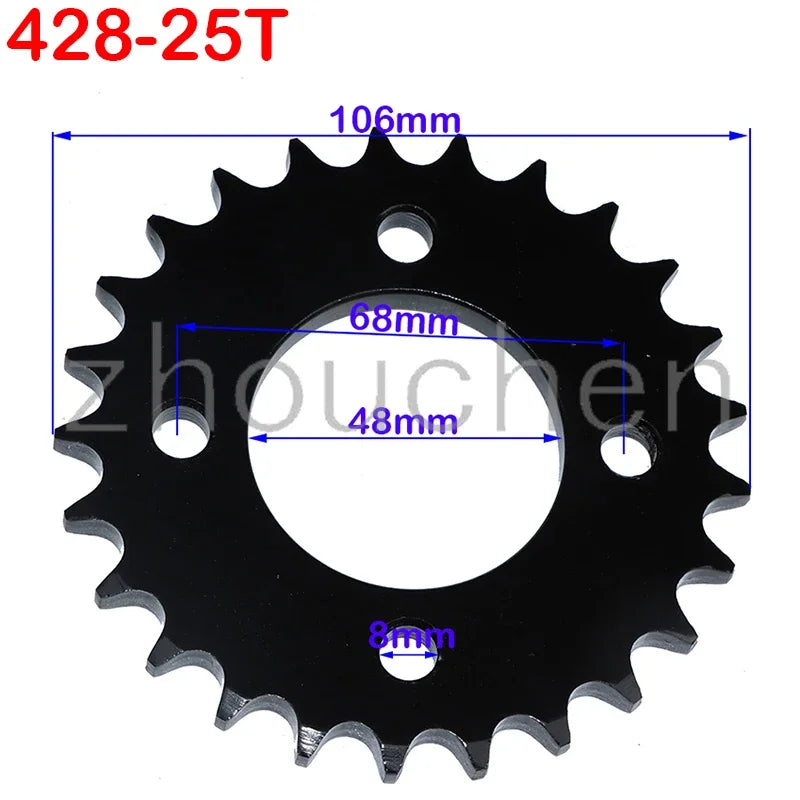 428 Rear Sprocket 48mm Pit Bike 5 Colors